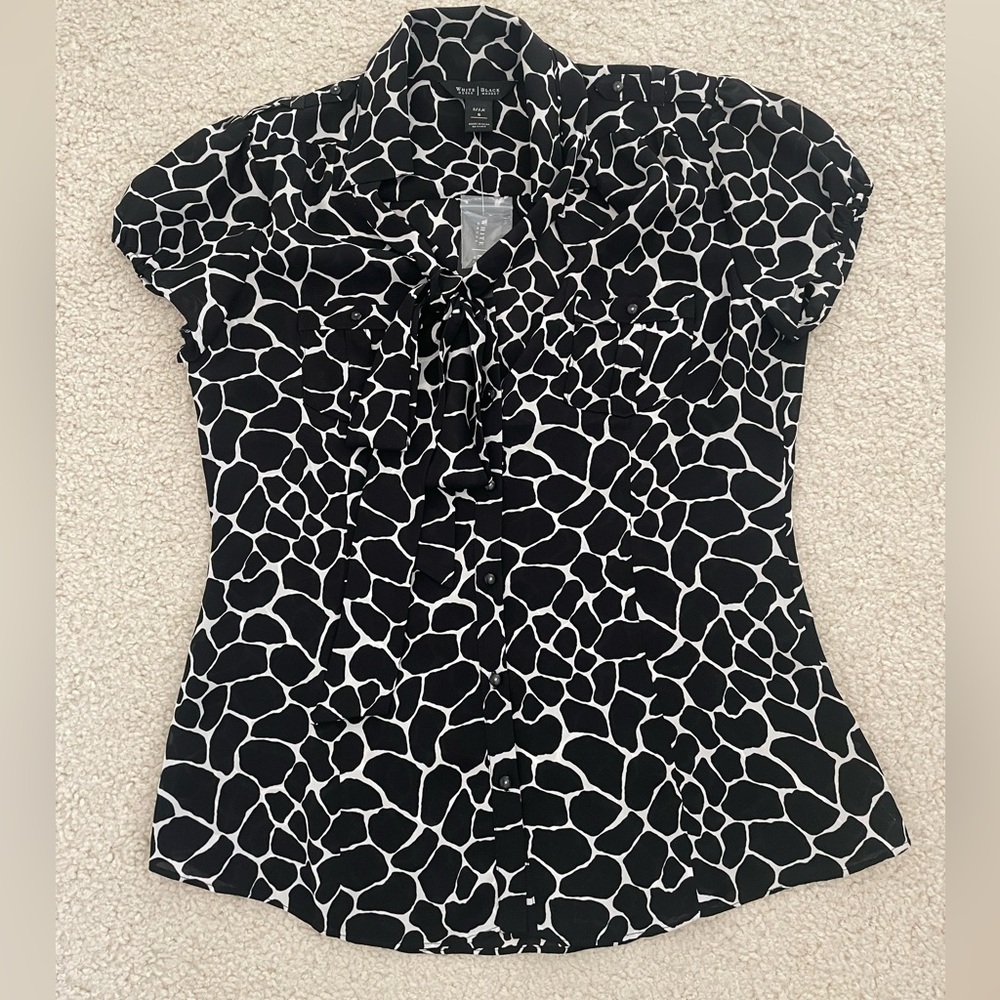 White House Black Market silk blouse, size 6.